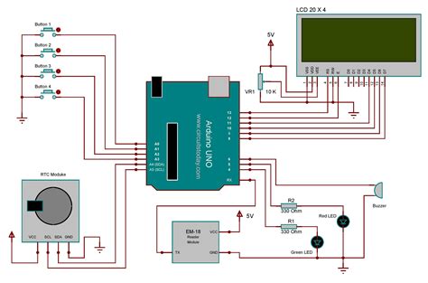 block diagram of rfid based attendance system using arduino|rfid based attendance system using 8051.